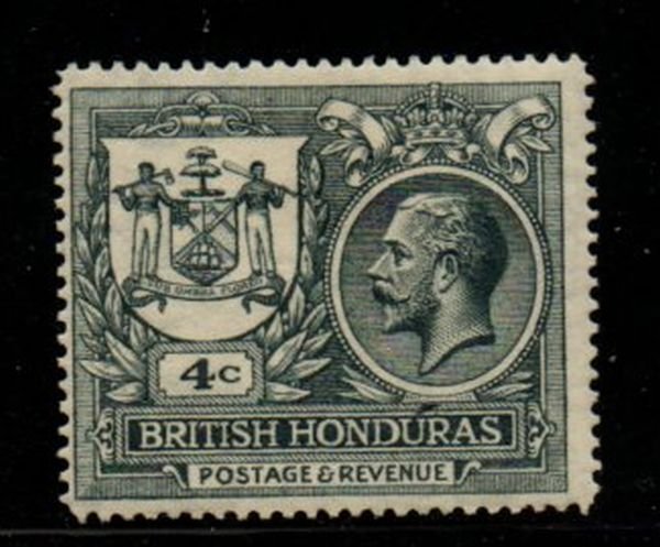 British Honduras Sc 90 1922 4c  G V & Seal of Colony stamp mint