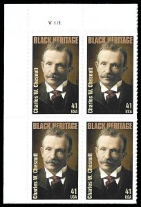 PCBstamps   US #4222 PB $1.64(4x41c)Charles W. Chesnutt, MNH, (PB-1a)