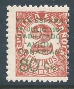 Spain #9LC7 NH 2c Numeral Issue Surcharged