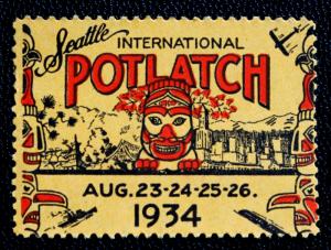 US Stamp Seattle International POTLATCH Aug. 23-26 1934 Naval History Fleet Week