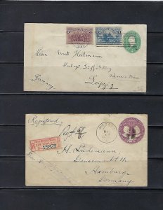 OLD UNITED STATES 3 OLD CANCELLED COVERS & 1 POSTCARD