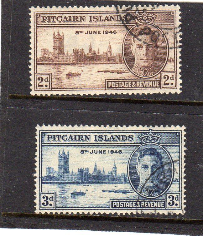 Pitcairn Island 1946 Victory used
