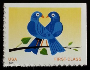 2006 39c Two Lovebirds True Blue Special Issue Scott 3976 Mint F/VF NH