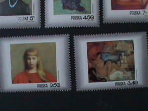 POLAND- SC#1839-45-STAMP DAY- FAMOUS POLISH WOMEN PAINTINGS -MNH-VF LAST ONE