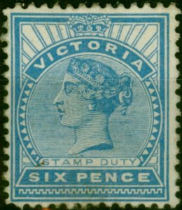 Victoria 1891 6d Dull Blue SG318b Good MM