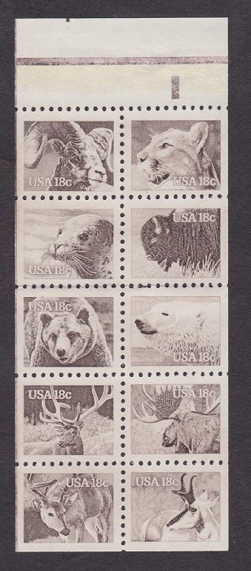 1889a American Wildlife F-VF MNH booklet pane