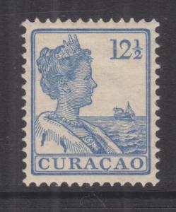 CURACAO, 1915 Wilhemina, perf. 12 1/2, 12 1/2c. Pale Blue, lhm.