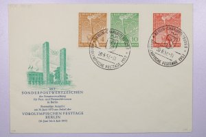 Germany 1952 Olympics Issues FDC - L39931