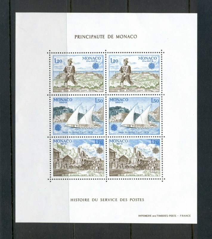 Monaco #1180a  (1979 Europa sheet of six) VFMNH CV $27.50