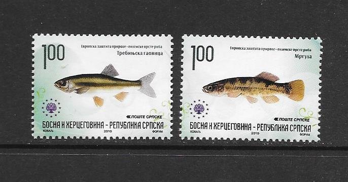 FISH - BOSNIA (SERB) #404-5 MNH