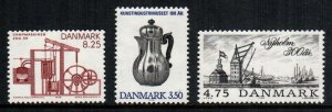 Denmark  911 - 913 MNH cat $ 7.20