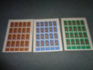 ISRAEL SCOTT# 184-186, FULL SHEET, MNH, OG COMPLETE SET