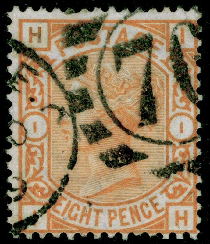 SG156, 8d orange, FINE USED. Cat £350. IH