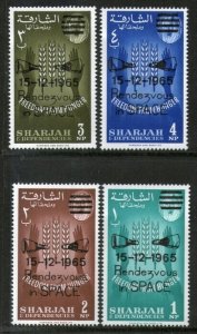 Sharjah - UAE 1966 Freedom From Hunger FAO O/p Gemini Space Shuttle Set MNH 5230