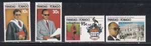 Trinidad & Tobago # 453-456, Dr. Eric Williams, Prime Minister Mint NH, 1/2 Cat.