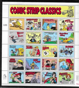 US #3000 1995 COMIC STRIP CLASSICS- PANE OF 20 32C STAMPS - MINT NEVER HINGED