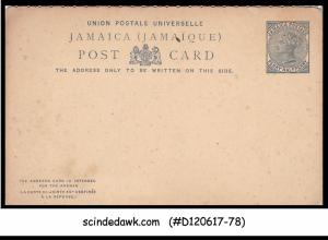 JAMAICA - 1.5d QV UPU POSTCARD - MINT