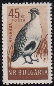 Bulgaria 1959 MNH Sc #1053 45s Grey partridge