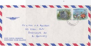 Penrhyn islands  northern cook islands  Alofi  O.H.M.S. stamps  cover  R19981