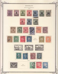 Germany - 1919/1923 Inflation stamp collection on Scott pages