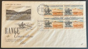 RANGE CONSERVATION #1176 FEB 2 1961 SALT LAKE CITY UT FIRST DAY COVER (FDC) BX5