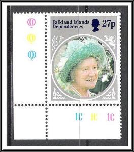 Falkland Islands Dependencies #1L94 Queen Mother 85th Birthday MNH