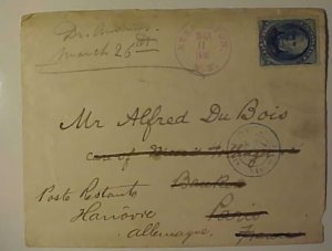 US # 179 MINT NG CAT $225.00 1878 STAPLETON NY STAMP IS UNCANCELLED B/S FRANCE