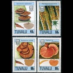 TUVALU 1988 - Scott# 497-500 Fungi Set of 4 NH