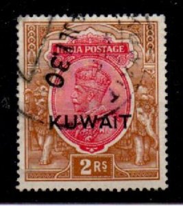 KUWAIT SG13 1923 2r CARMINE & BROWN USED