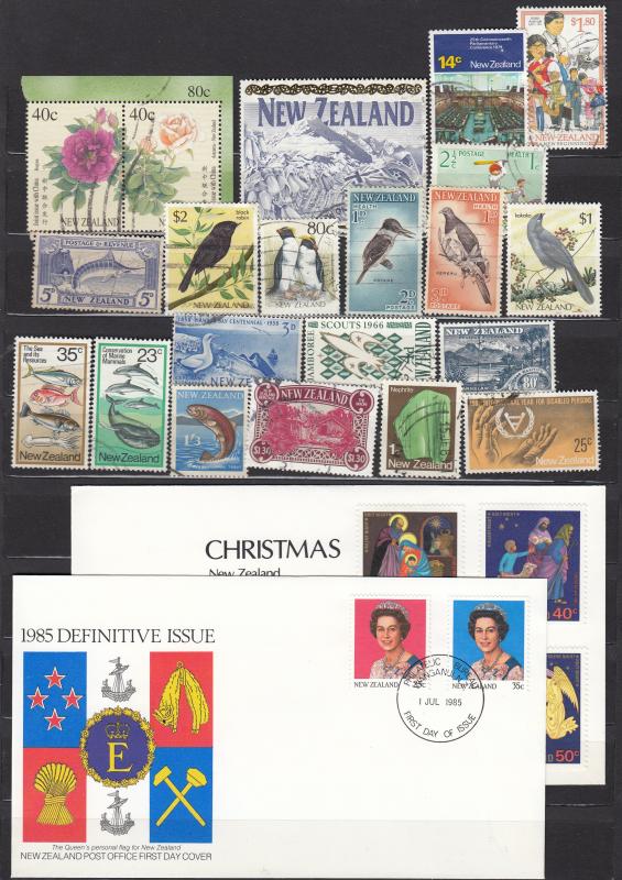 New Zealand - 130++ stamp lot #1 (1460)