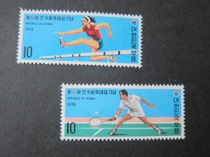 Korea 1973 Sc 876-7 set MNH