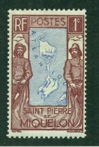 St. Pierre & Miquelon 1932 #136 MH SCV(2024)=$0.25