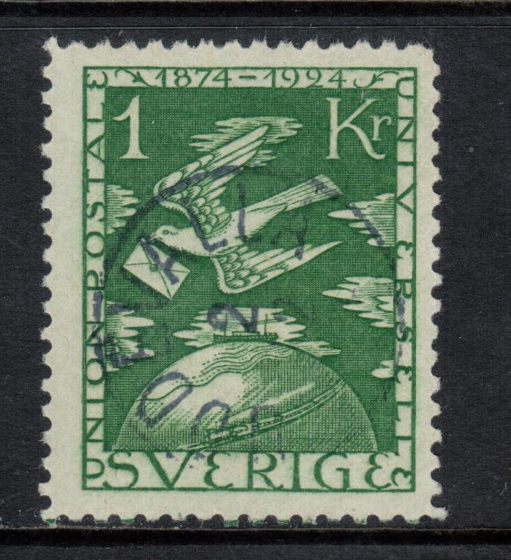 Sweden #225 Very Fine Used With Ideal CDS Cancel