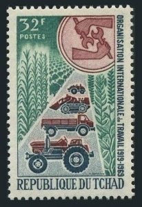 Chad 180, MNH. Michel 239. ILO, 50th Ann. 1969. Tractors and trucks.