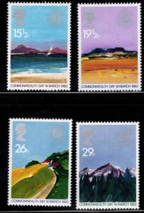 Great Britain Scott 1015-1018 MNH** 1983 Commonwealth set