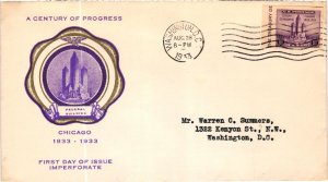 731a Century of Progress - Rice Cachet