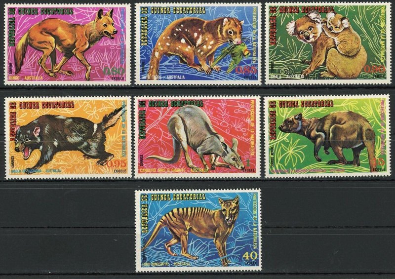 Nature Protection Australia Wild Animals Koala Serie Set of 7 Stamps MNH 