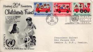 United Nations, First Day Cover, Children