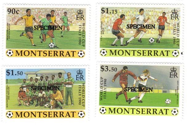 Montserrat #748-51 MNH SPECIMEN soccer