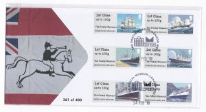 Postal Museum mail  by sea 361 out of 400 14/02/2018 FDC first day cover