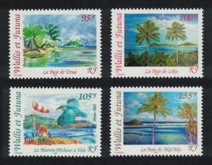 Wallis and Futuna Kingfisher Birds Landscapes 4v SG#807-810 SC#559 CV£10+