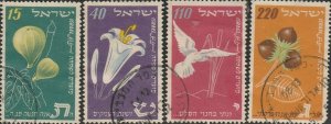 Isreal, #66-69  Used  From 1952