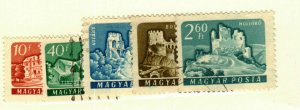 Hungary #1356,1358,1361,1363-4 Castles used