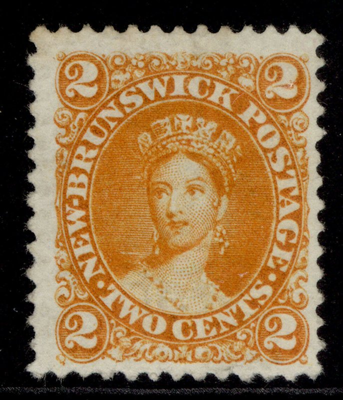 CANADA - New Brunswick QV SG11, 2c orange-yellow, UNUSED. Cat £45.