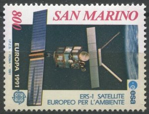 San Marino Sc#1224 MNH, 800L multi, Europa (C.E.P.T.) 1991 - Europe in Space ...