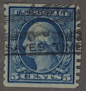 United States #496 Used XF Cancel Advertises Airmail Saves Time