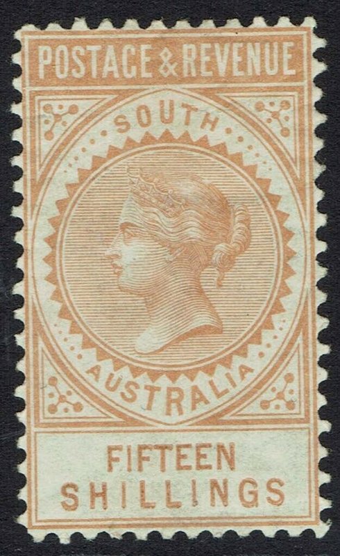 SOUTH AUSTRALIA 1886 QV POSTAGE & REVENUE 15/- PERF 10 