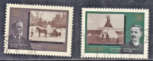 CANADA  SC# 1238+39  USED  1989  PHOTOGRAPHERS  SEE SCAN