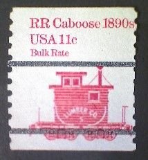United States, Scott #1905a, used(o), 1984,  Caboose of 1890s  11¢