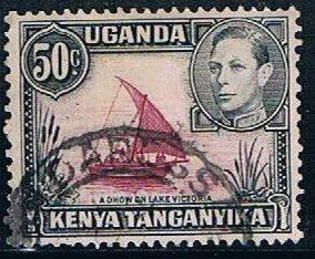 Kenya, Tanganyika, Uganda 79, 50c Dhow, used, VF